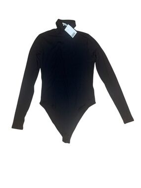 NWT H&M Black Cotton Bodysuit Size Medium